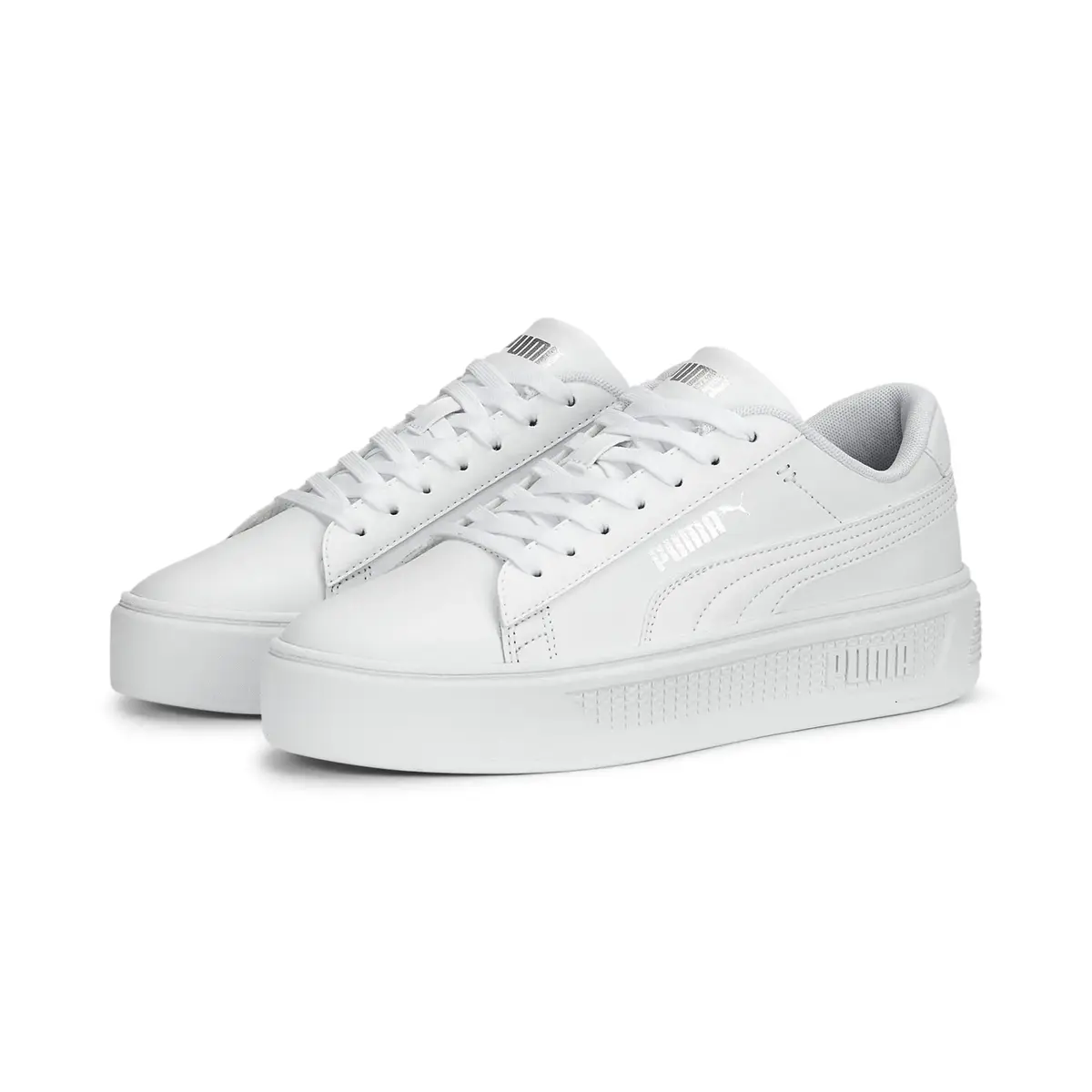 Puma Smash Platform V3 TDP Beyaz Kadın Günlük Spor Ayakkabı
