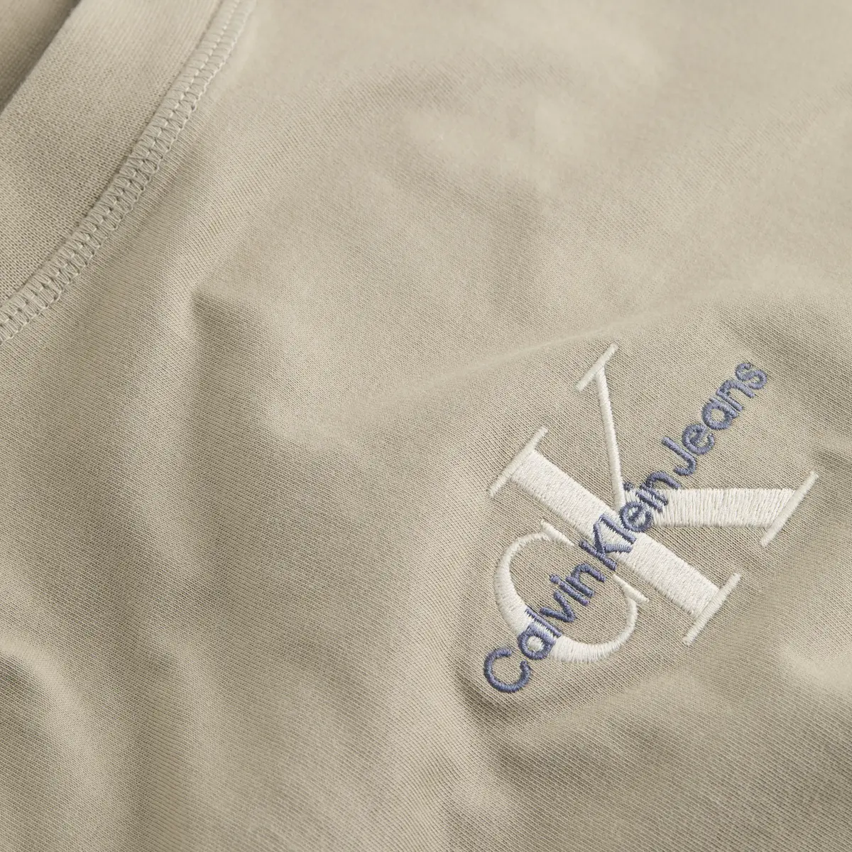 Calvin Klein MONOLOGO SLEEVELESS, PAH Bej Erkek T-Shirt & Polo