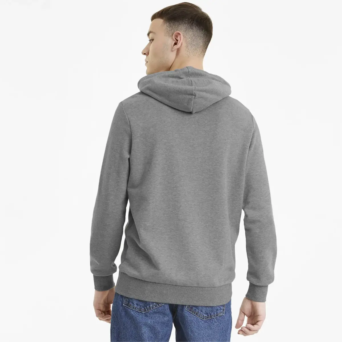 Puma Classics Logo Hoodie TR Gri Erkek Sweatshirt