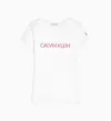 Calvin Klein INSTITUTIONAL SLIM T Kadın Beyaz T-Shirt