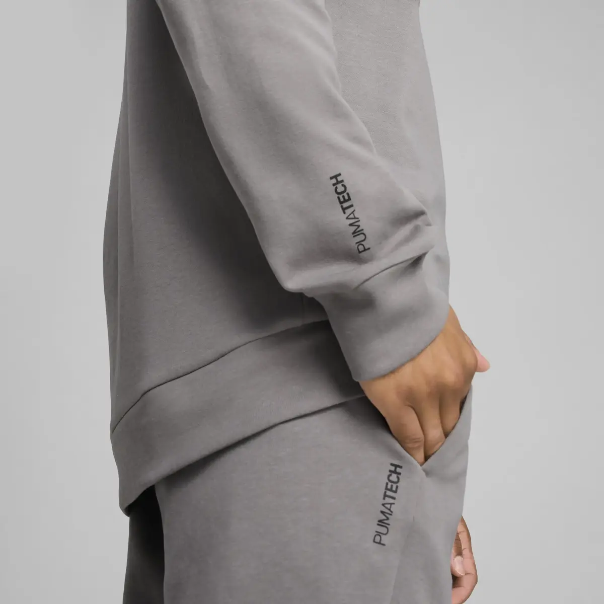 PUMATECH Crew Gri Erkek Sweatshirt