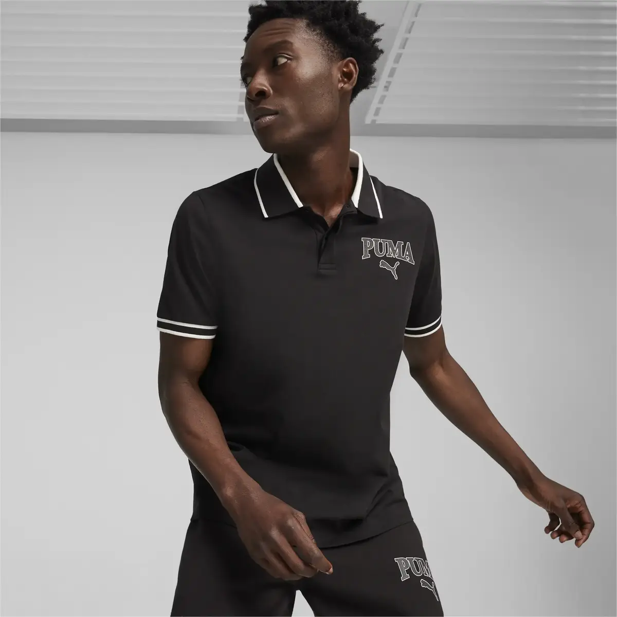 Puma SQUAD Polo Siyah Erkek Polo T-Shirt