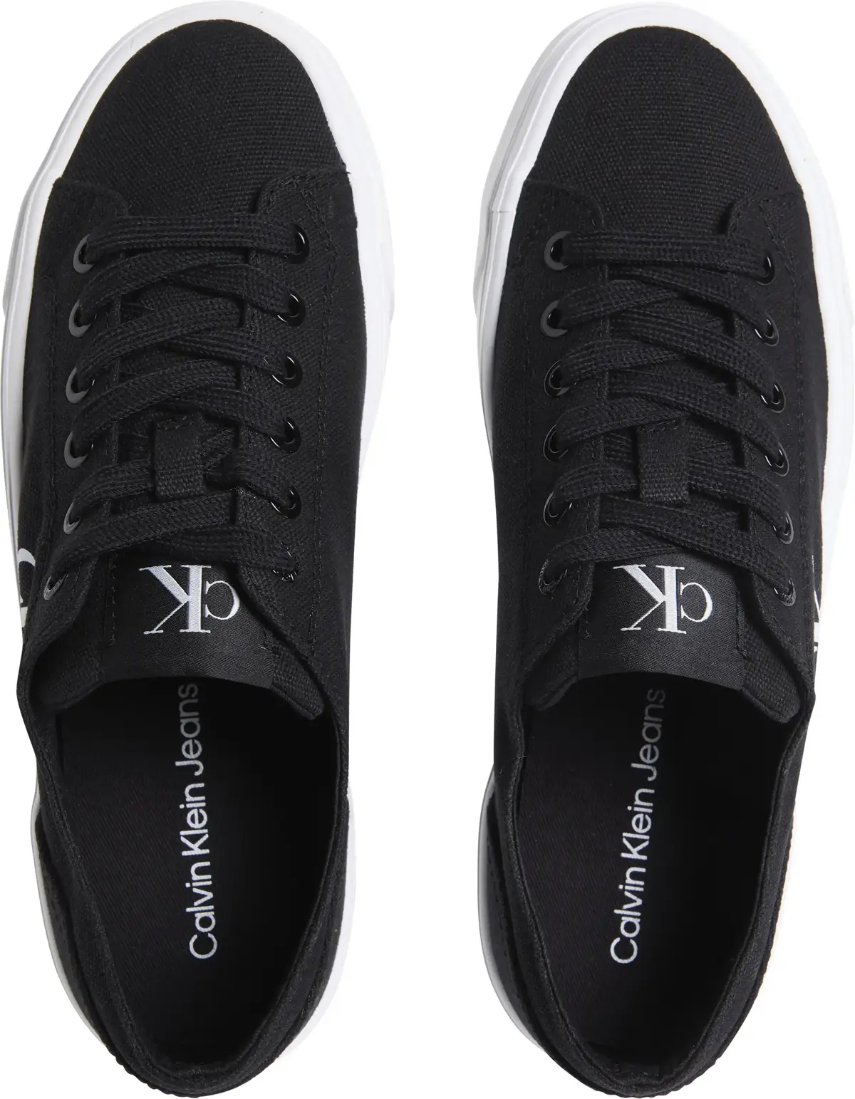 Calvin Klein Siyah / Beyaz Kadın Spor Ayakkabı & Sneaker