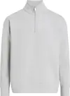 Calvin Klein TECH INTERLOCK Q-ZIP, PBQ Krem Erkek Sweatshirt