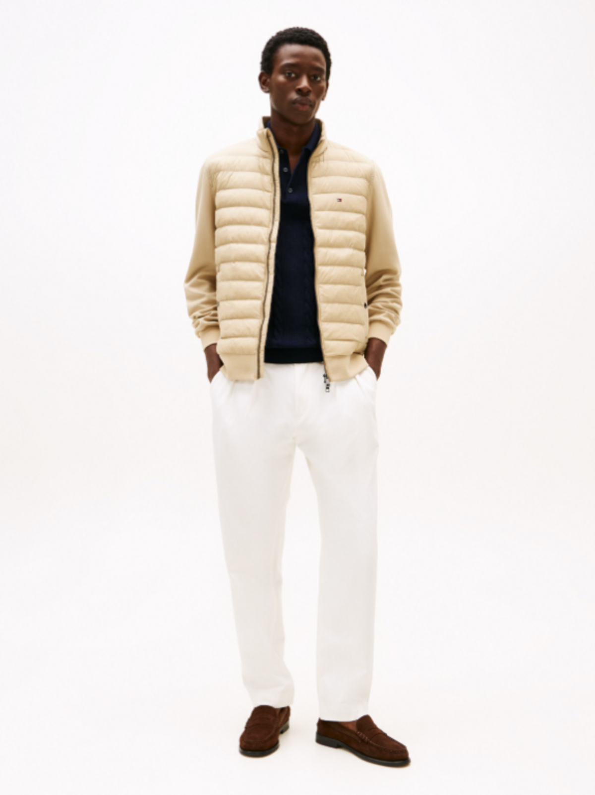 Tommy Hilfiger MIX MEDIA STAND CLLR Erkek Bej Mont