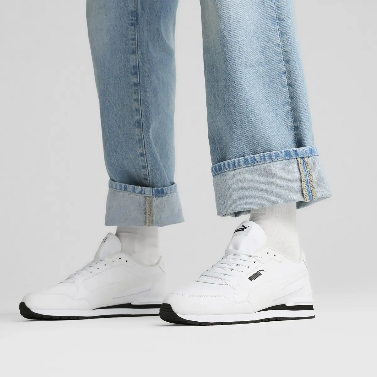 Puma ST Runner v4 L Beyaz Erkek Günlük Spor Ayakkabı