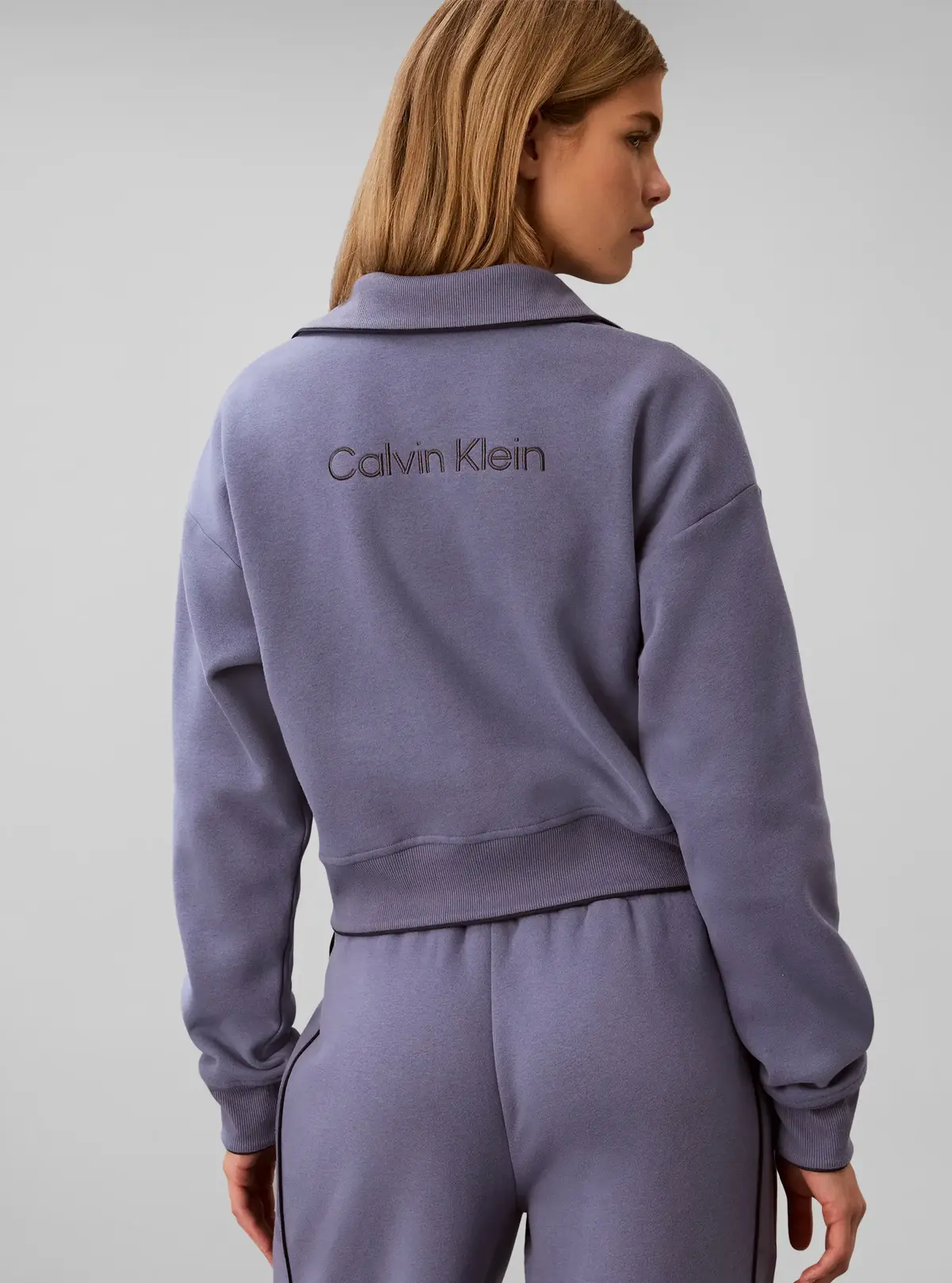 Calvin Klein BRUSHED FRENCH TERRY, C53 Mor Kadın Sweatshirt