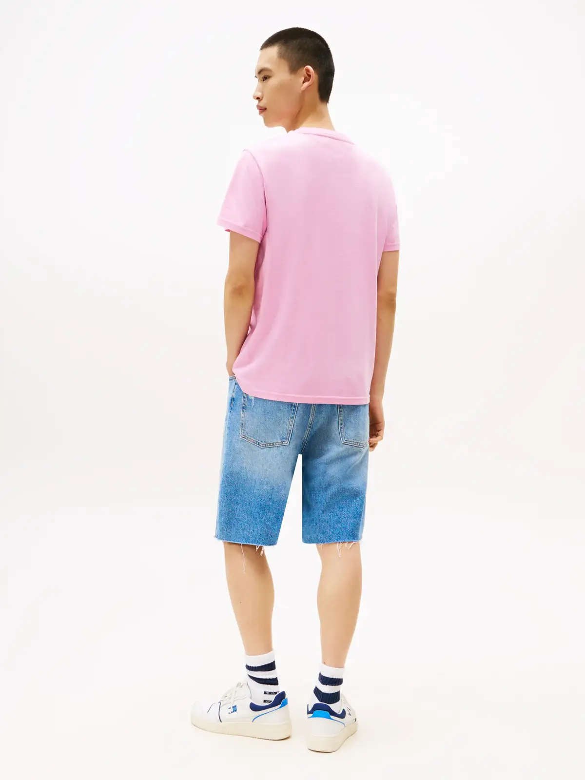 Tommy Hilfiger TJM SLIM STACK LOGO, U06 Pembe Erkek T-Shirt