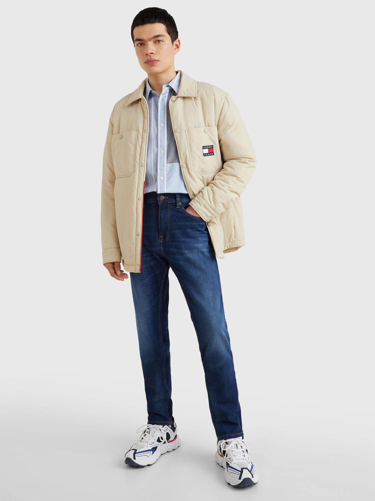 Tommy Hilfiger AUSTIN SLIM TPRD ASD Erkek Mavi Kot Pantolon