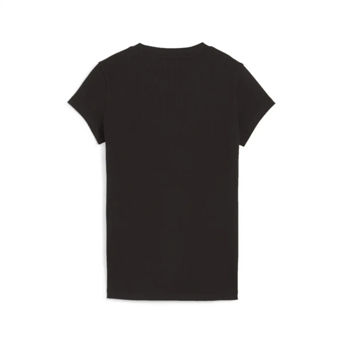 Puma CLASSICS Ribbed Slim Tee Siyah Kadın T-Shirt
