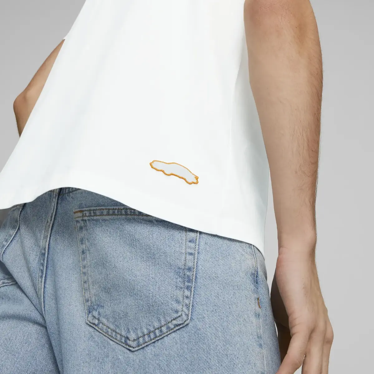 Puma PL Graphic Tee Beyaz Erkek/Unisex T-Shirt