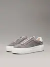 Calvin Klein FLATFORM CUP LACE UP, 0IW Gri Kadın Spor Ayakkabı & Sneaker