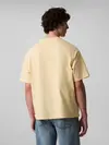 Calvin Klein SS HI LOW EMB 16S JERSEY CN TEE Sarı Erkek Tişört