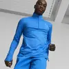 Puma RUN FAVORITE 1/4 ZIP M Mavi Erkek Fermuarlı Koşu/Performans Sweatshirt