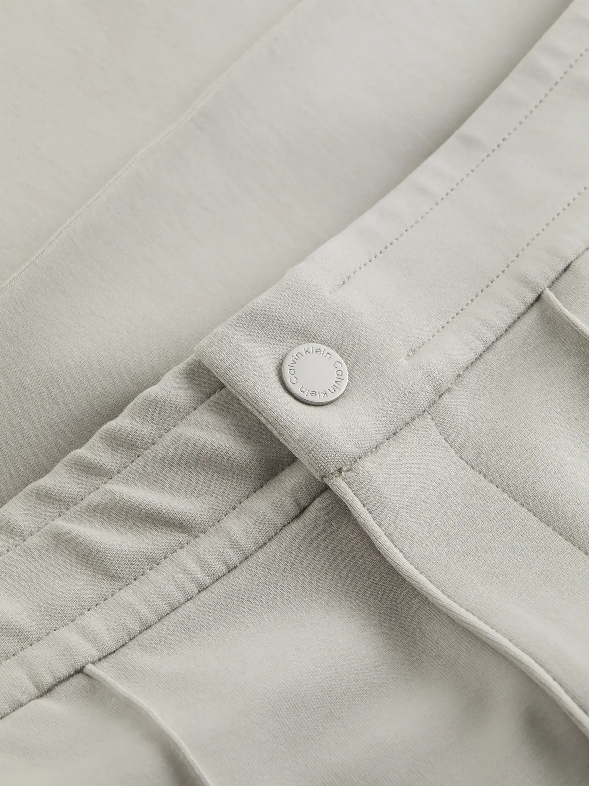 Calvin Klein TECH INTERLOCK SWEAT, PBQ Krem Erkek Eşofman Altı