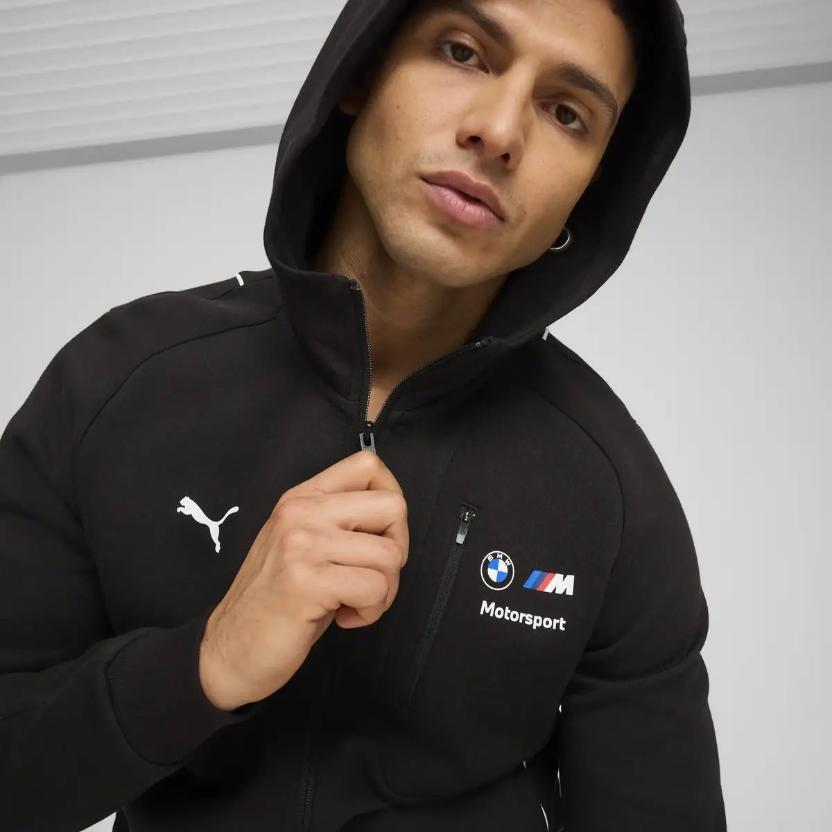Puma BMW MMS HOODED SWEAT JKT Siyah Erkek Ceket