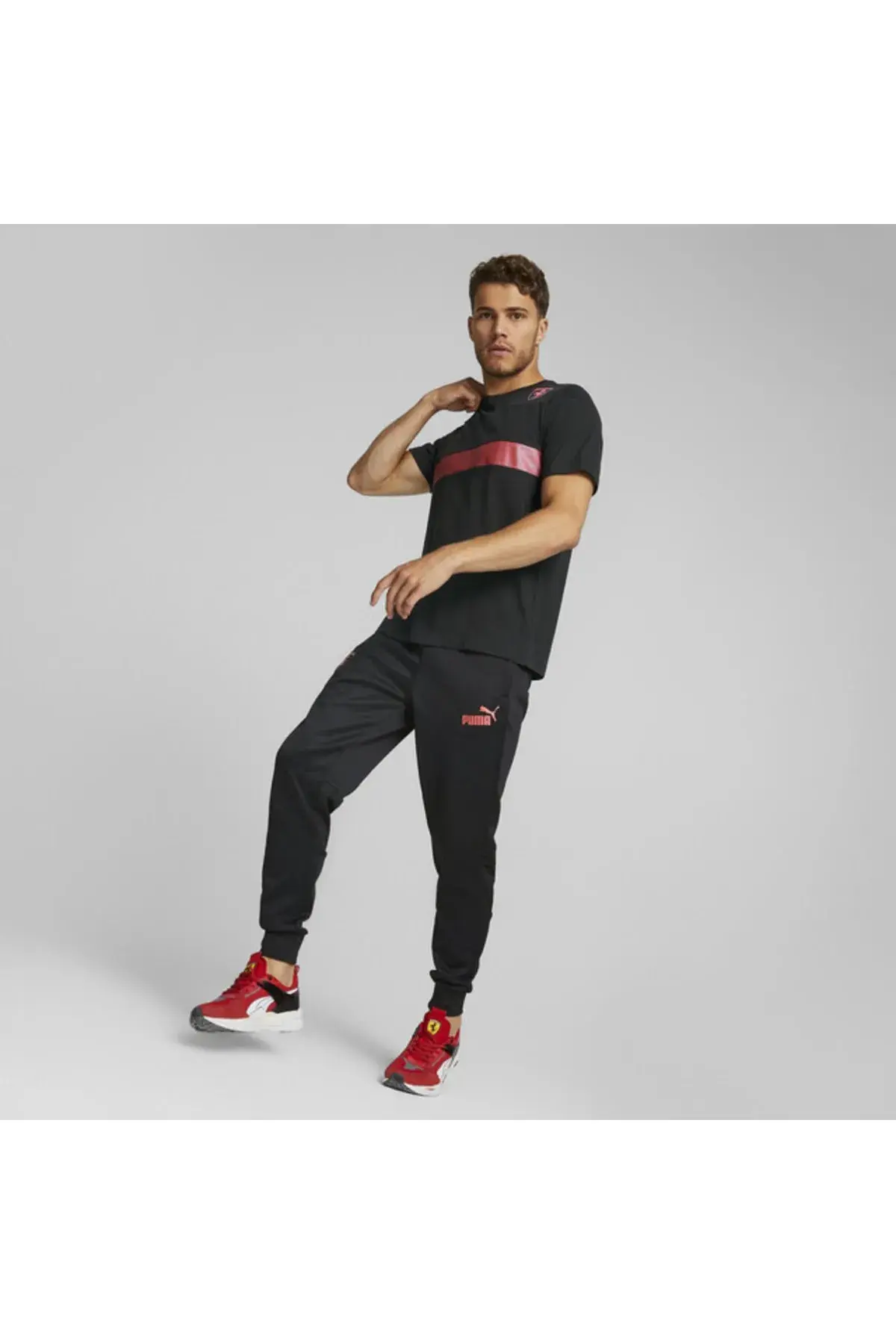 Puma Ferrari Race Metal Energy Tee Siyah Erkek T-Shirt