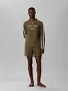 Calvin Klein WAFFLE SHORT, LI1 Kahverengi Erkek Şort
