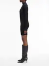 Calvin Klein ICONIC RIB MINI KNIT Kadın Siyah Elbise