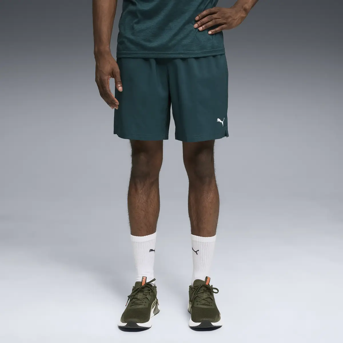 Puma TAD ESSENTIALS 7" Wven Short Yeşil Erkek Şort