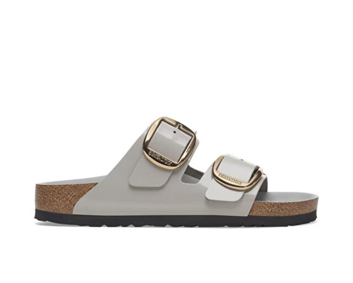 Birkenstock ARIZONA BIG BUCKLE NL HIGH SHINE Gri Kadın Terlik Birkenstock ARIZONA BIG BUCKLE NL HIGH SHINE Gri Kadın Terlik