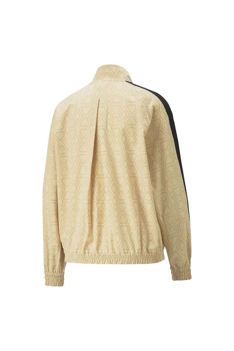 Puma T7 Woven Jacket Kadın Bej Fermuarlı Sweatshirt