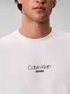 Calvin Klein SS 20S ACID WASH GRA Beyaz Erkek Tişört