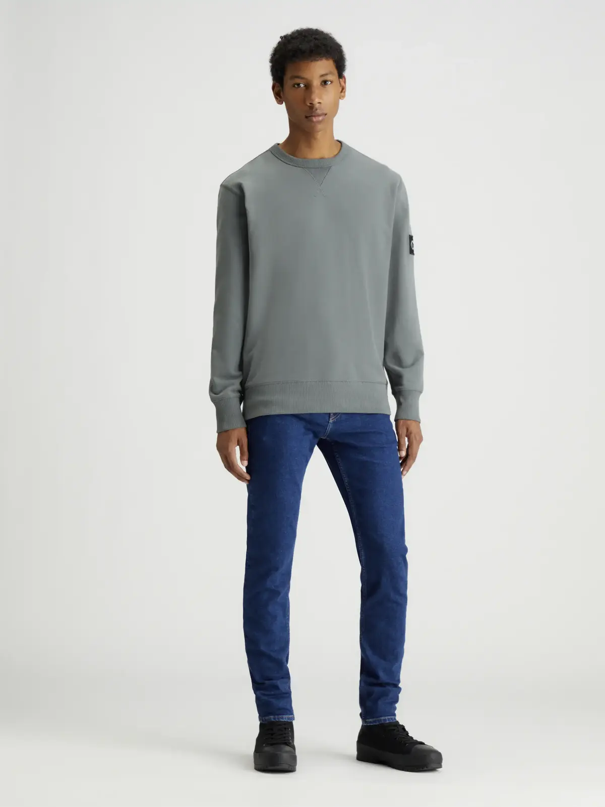 Calvin Klein SLIM TAPER Erkek Lacivert Kot Pantolon