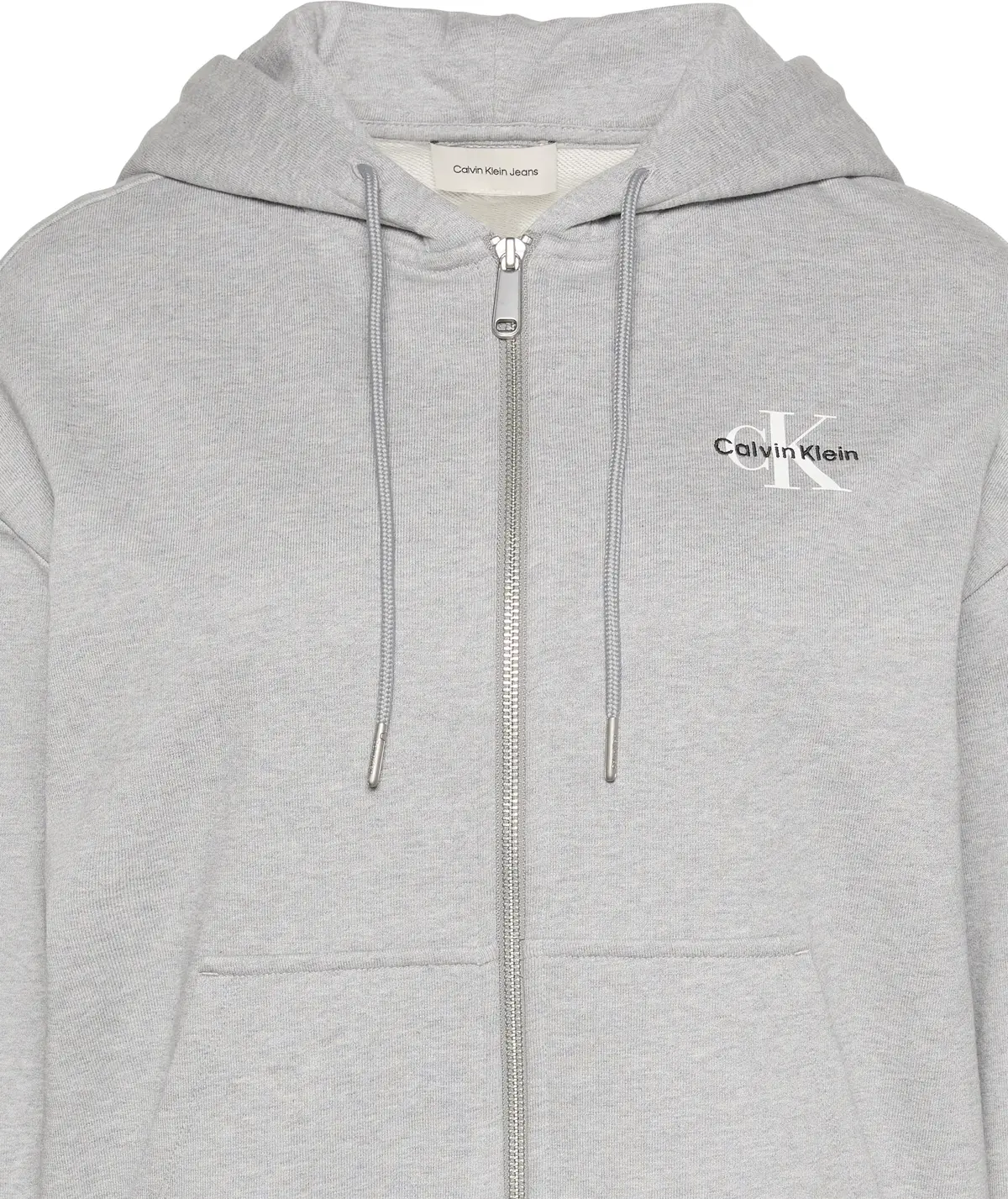 Calvin Klein MONOLOGO FRENCH TERR, P79 Gri Kadın Sweatshirt