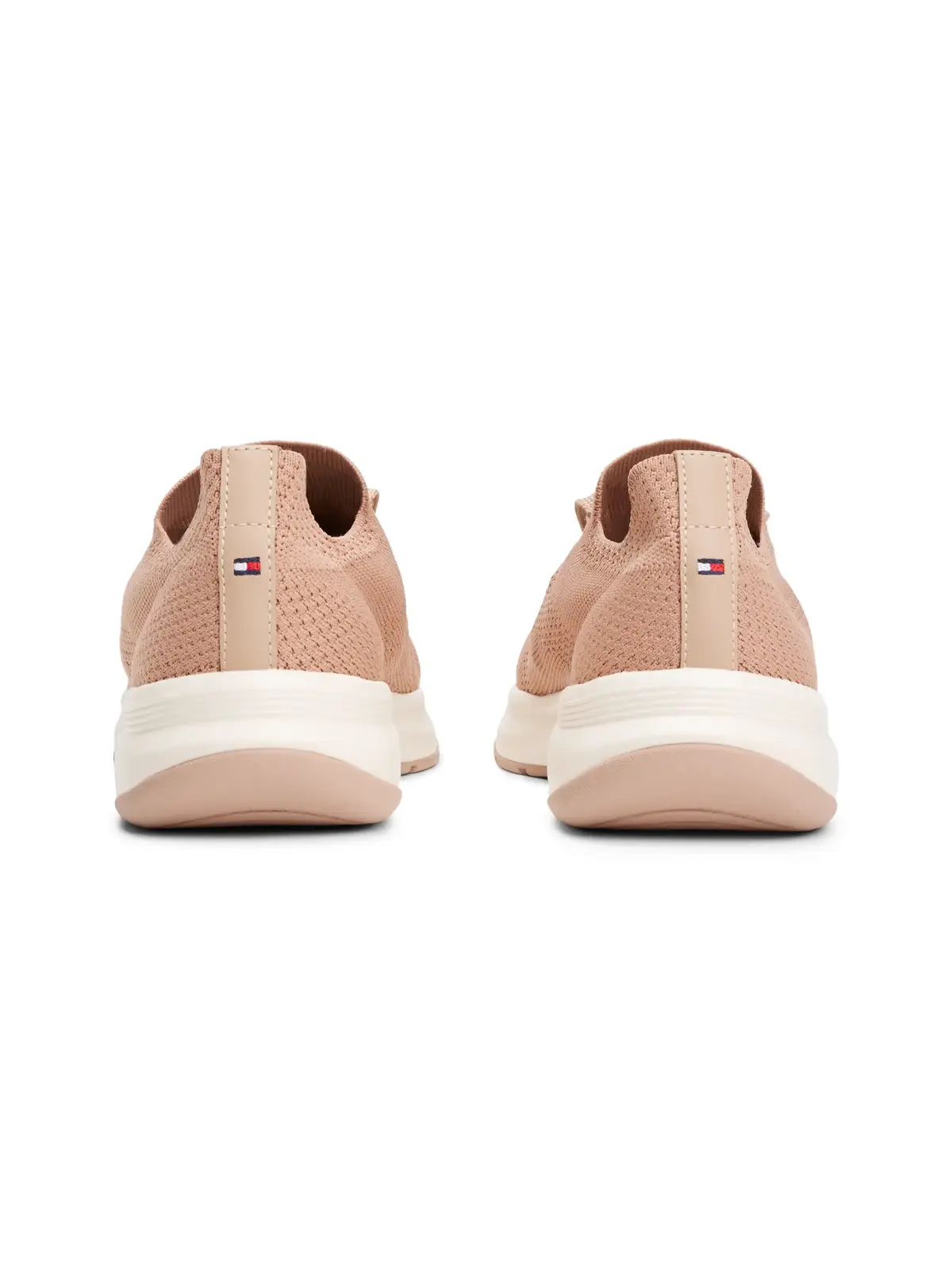 Tommy Hilfiger TH KNIT RUNNER Bej Kadın Günlük Spor Ayakkabı