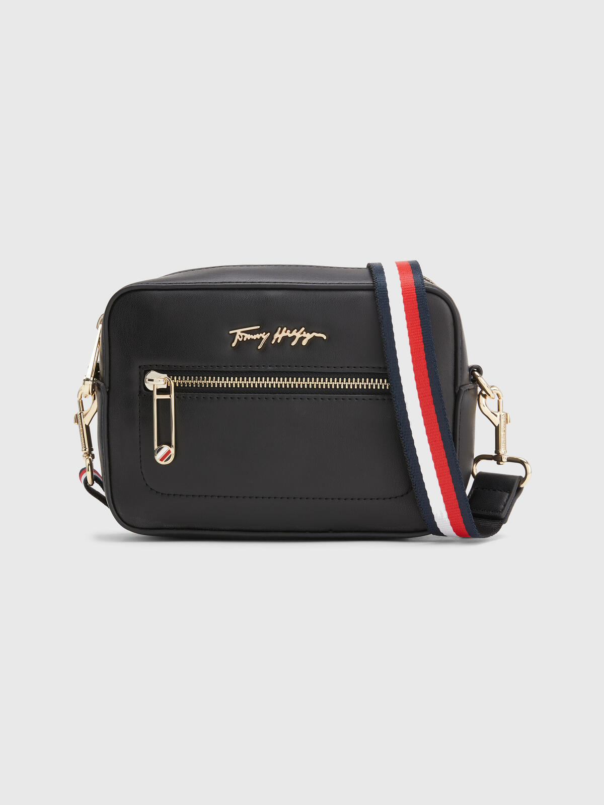 Tommy Hilfiger ICONIC TOMMY CAMERA Kadın Siyah Omuz Çanta