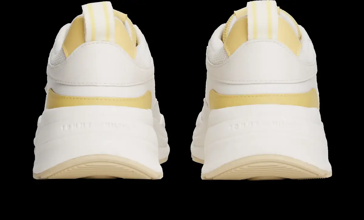 Tommy Hilfiger TH CHUNKY RUNNER, YBH Krem Kadın Spor Ayakkabı & Sneaker