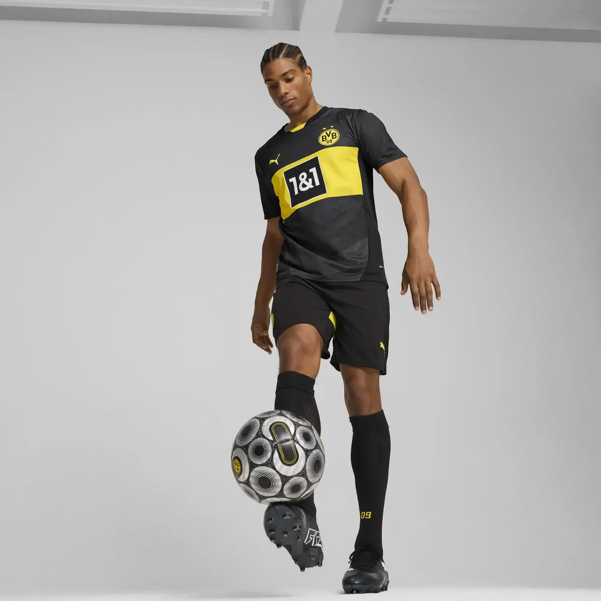 PUMA BVB Away Jersey Replica Siyah Erkek Forma