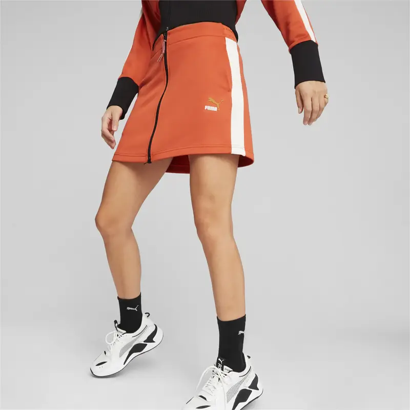 Puma T7 FORWARD HISTORY Skirt Turuncu Kadın Etek