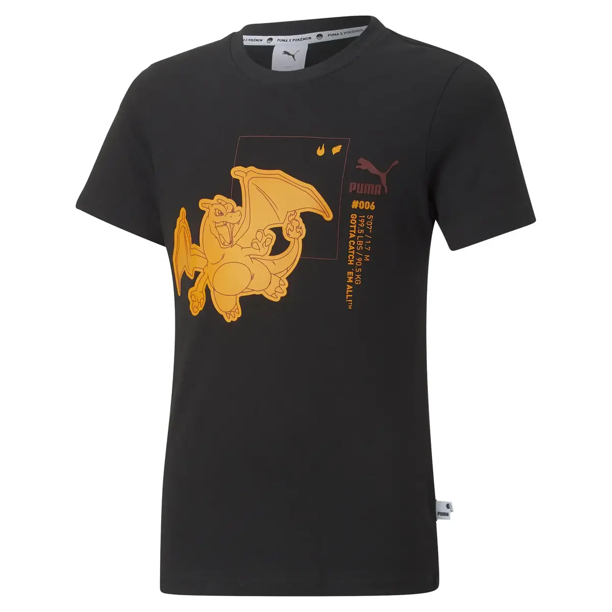 Puma X Pokemon Tee Kids Siyah Erkek Çocuk T-Shirt