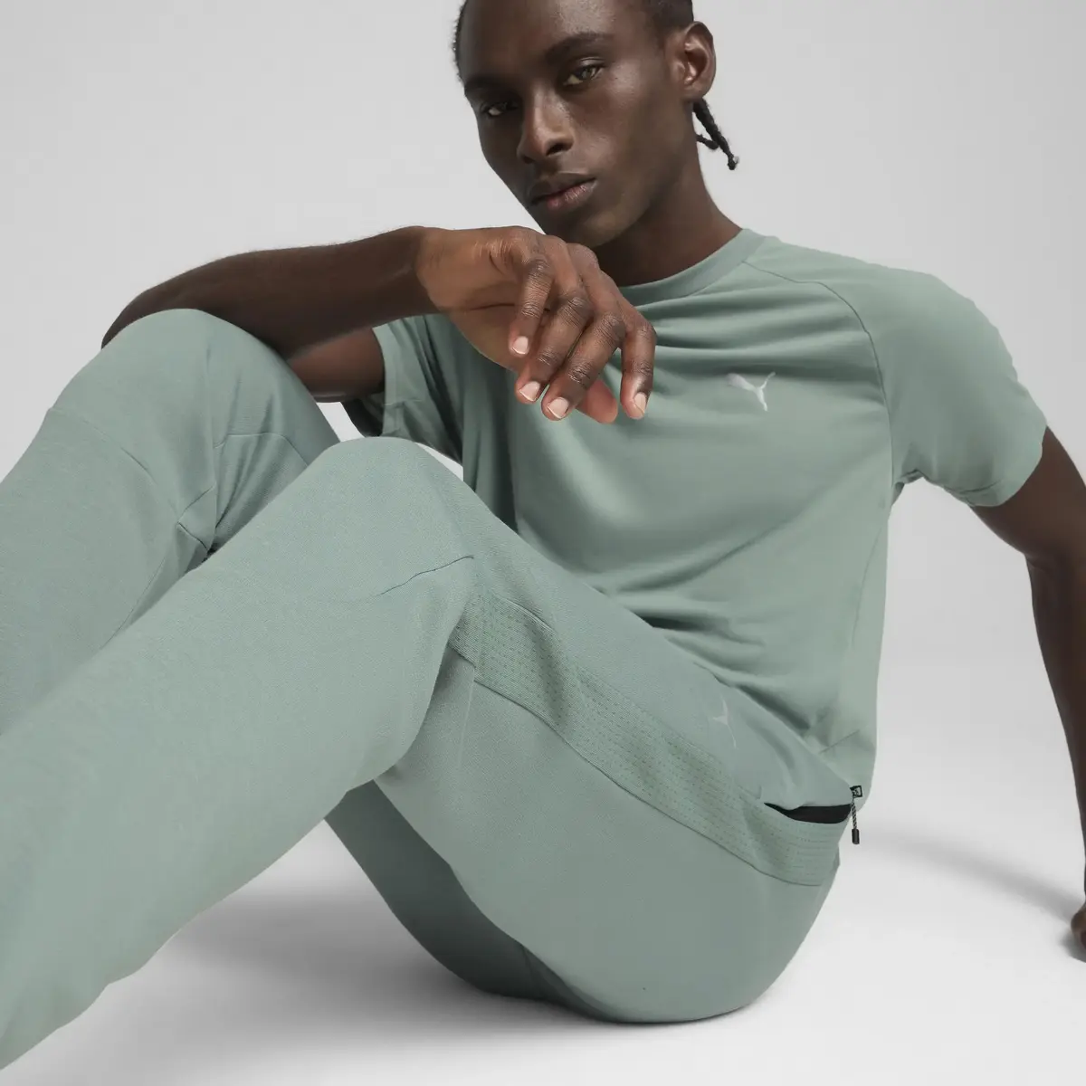 PUMA EVOSTRIPE Pants Yeşil Erkek Eşofman Altı