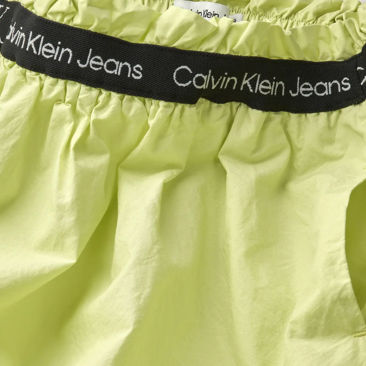 Calvin Klein LOGO TAPE COTTON SKI Kadın Yeşil Etek