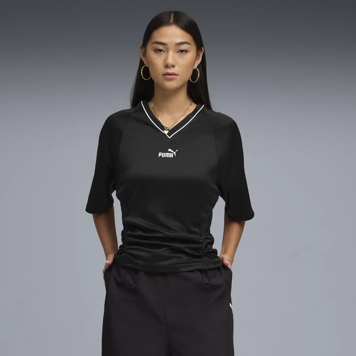 Puma FUTURE.PUMA.ARCHIVE Jersey Siyah Kadın Forma