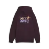 Puma DOWNTOWN Oversized Hoodie Bordo Kadın Sweatshirt