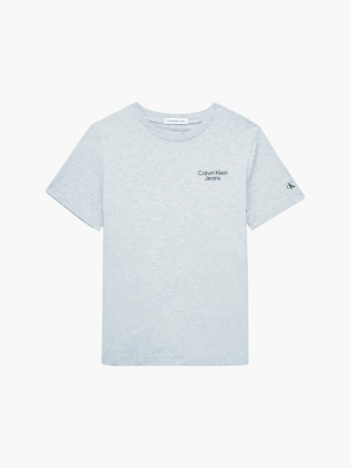 Calvin Klein CKJ STACK LOGO T-SHI Erkek Mavi T-Shirt