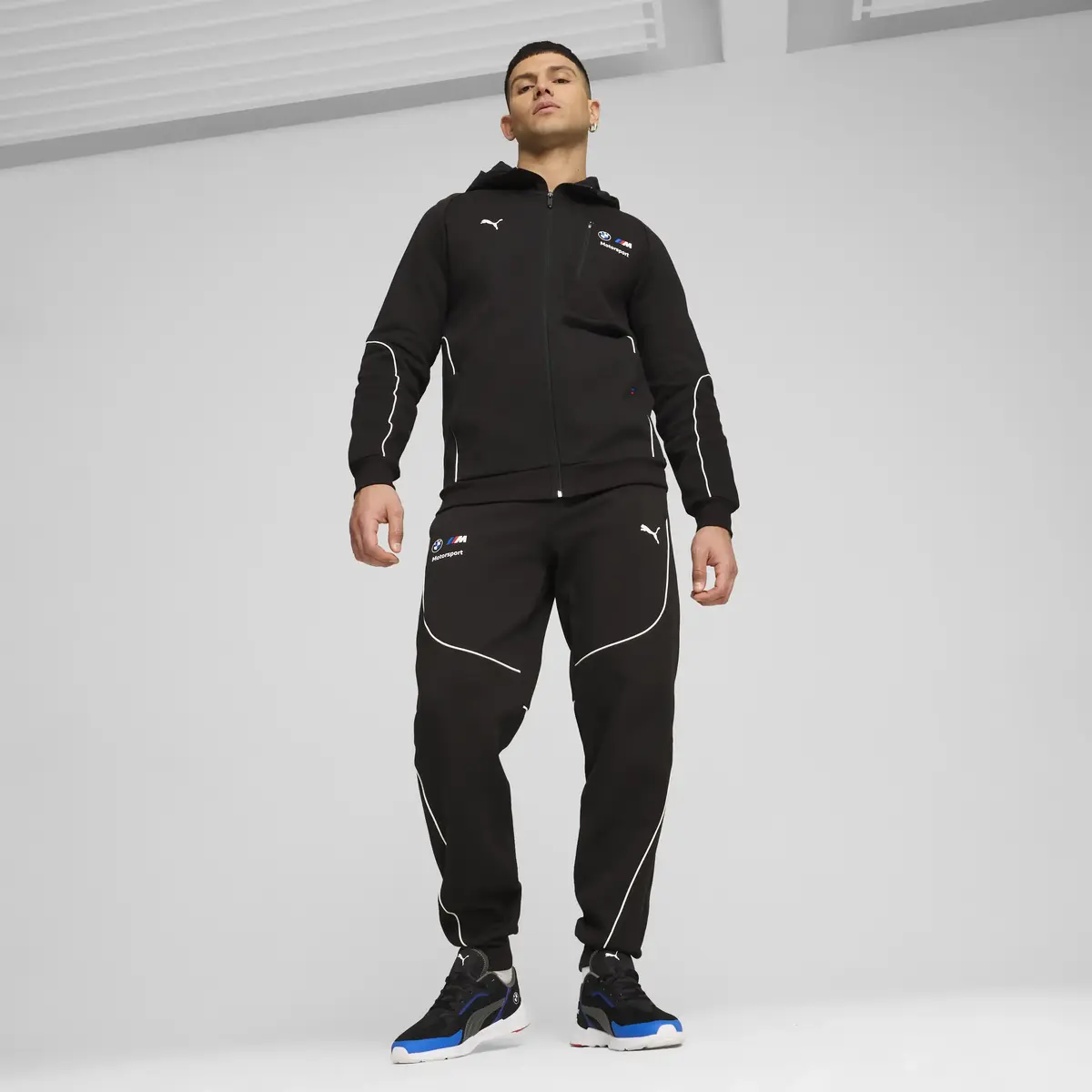 Puma BMW MMS HOODED SWEAT JKT Siyah Erkek Ceket