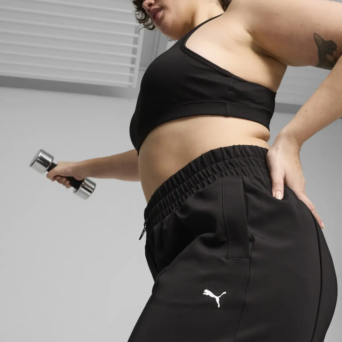 Puma PUMA FIT DOUBLE KNIT JOGGER Siyah Kadın Eşofman Altı