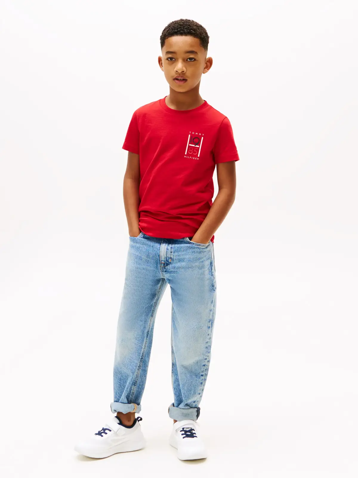 Tommy Hilfiger TH GRAPHIC REG TEE S, XLG Kırmızı Erkek Çocuk T-Shirt & Polo