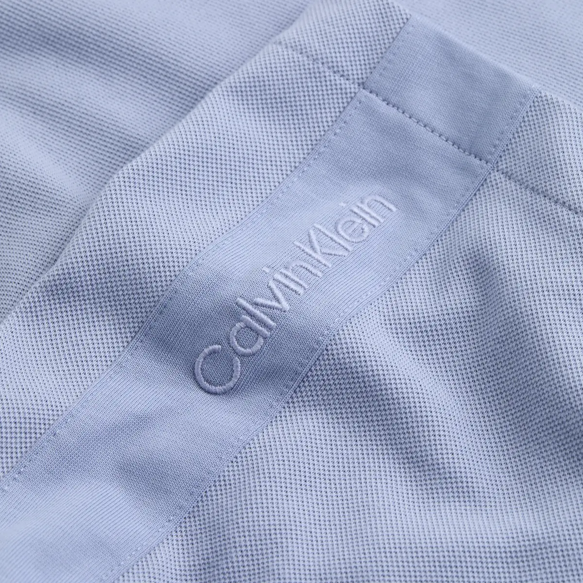 Calvin Klein LOGO TAPE POLO, CKG Mavi Erkek T-Shirt & Polo