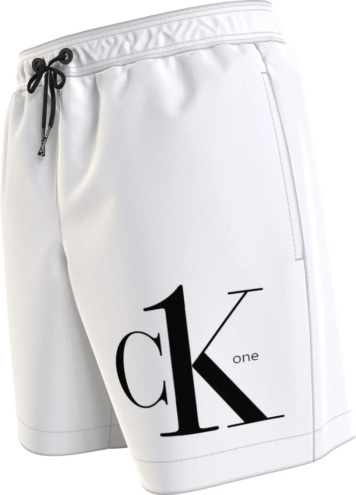 Calvin Klein MEDIUM DRAWSTRING Erkek Beyaz Deniz Şortu