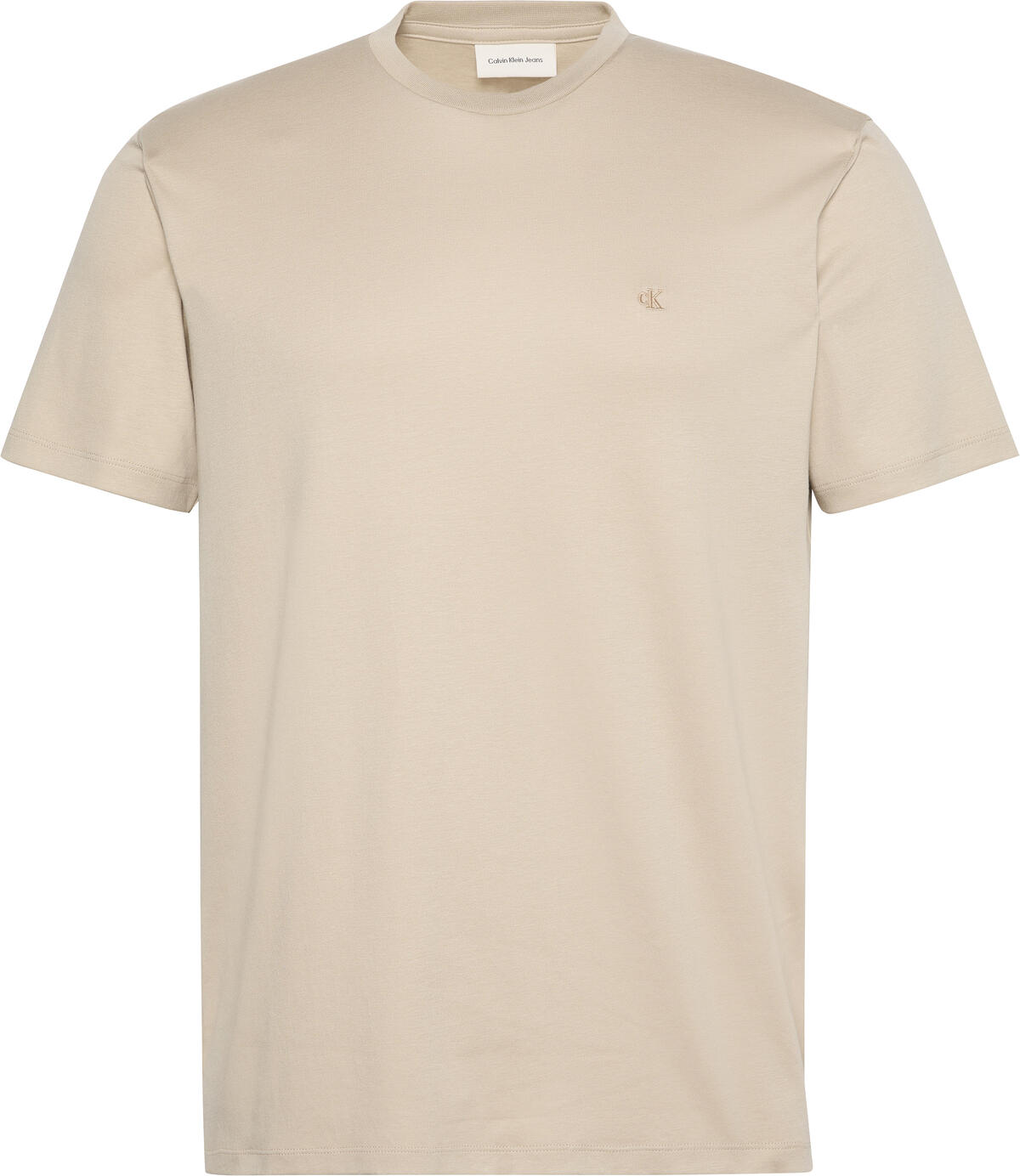 Calvin Klein SS SUPIMA CHEST EMB CREWNECK TEE Kahverengi Erkek T-Shirt Calvin Klein SS SUPIMA CHEST EMB CREWNECK TEE Kahverengi Erkek T-Shirt