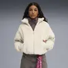 Puma Soft Fleece jacket Krem Kadın Mont