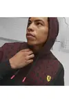Puma Ferrari Race AOP Logo Hoodie Kırmızı Erkek Hoodie