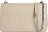 Calvin Klein SCULPTED EW FLAP25 S, PBF Bej Kadın Çanta & Cüzdan