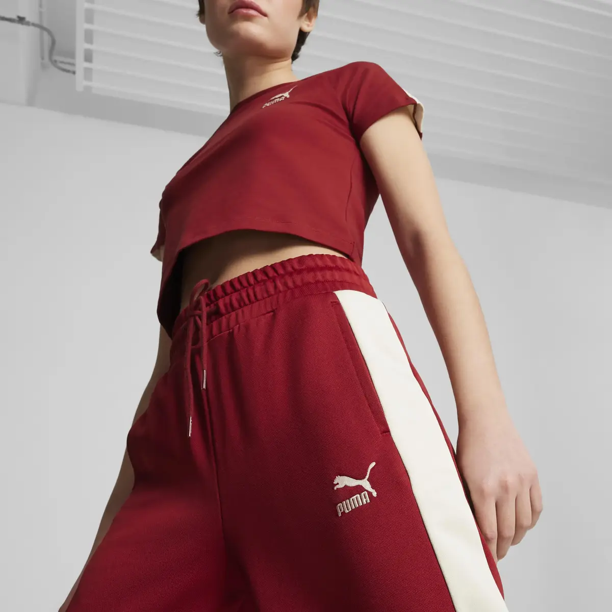 Puma ICONIC T7 Track Pants Bordo Kadın Eşofman Altı